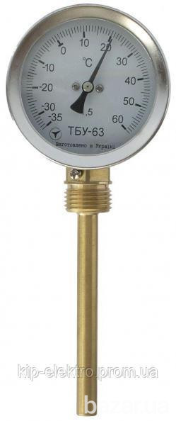 Термометр биметаллический радиальный ТБУ-63 (ТБУ 63, ТБУ63, ТБ-63, ТБ-063, ТБ 63, ТБ63, ТБП) Київ - зображення 1