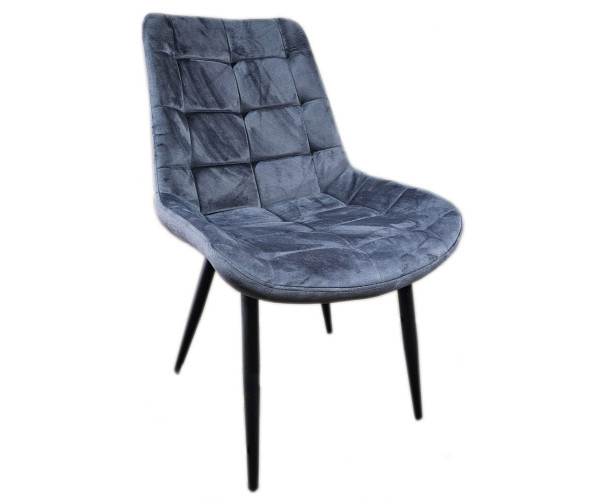 Стілець Гламур бархат велюр сірий Дніпро - зображення 3