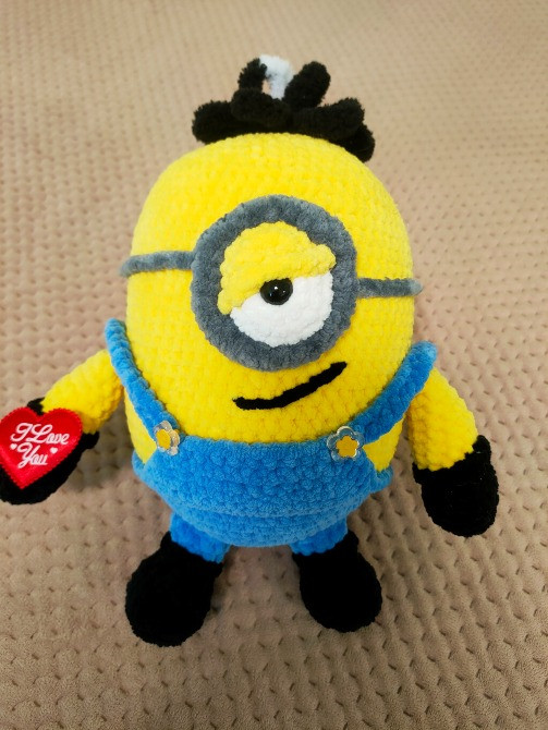 Іграшка м'яка в’язана міньйон Стюарт подарунок сувенір ручна робота hand made Нововолинськ - зображення 1