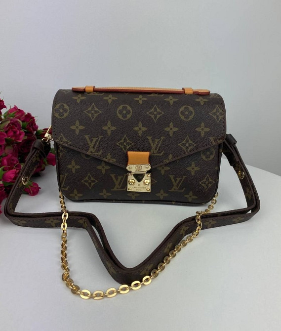 сумка жіноча через плече модна метіс Louis Vuitton Mini Brown BB0007 кроссбоди бренд люкс Київ - зображення 6