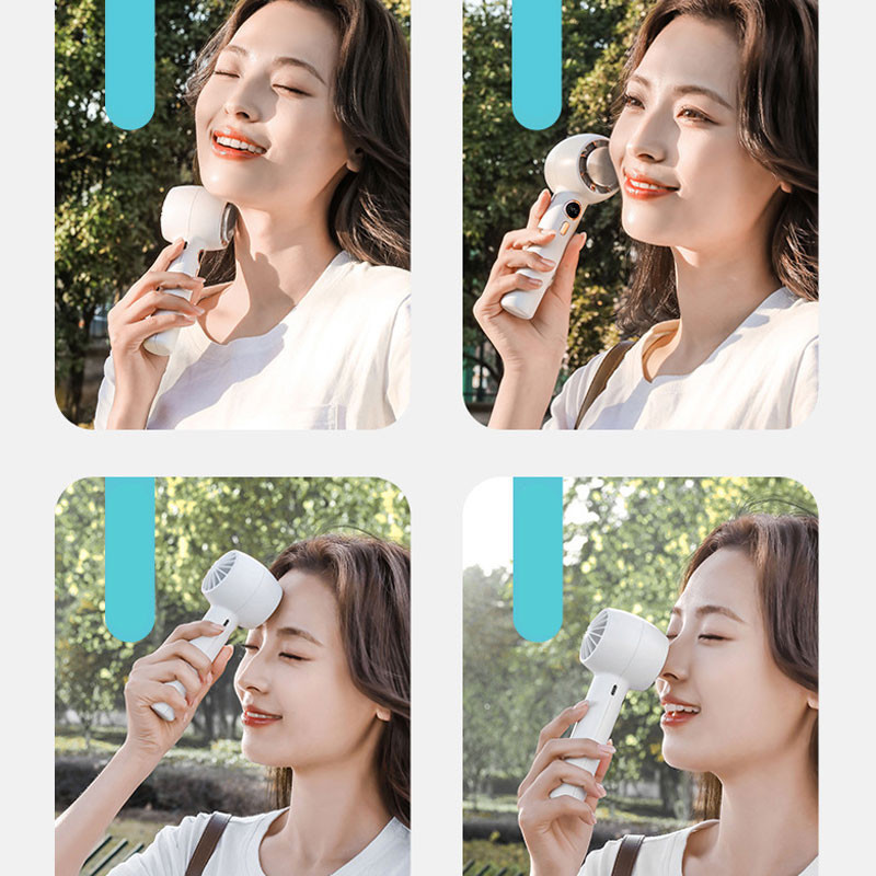 Портативный вентилятор YL007 with Display с подставкой для телефона 2000mAh Херсон - изображение 4