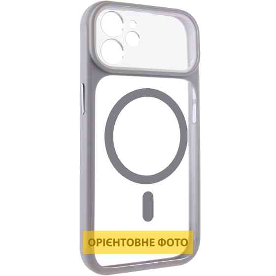 Чехол TPU+PC GETMAN Moon Clear with MagSafe для Apple iPhone 12 (6.1") Херсон