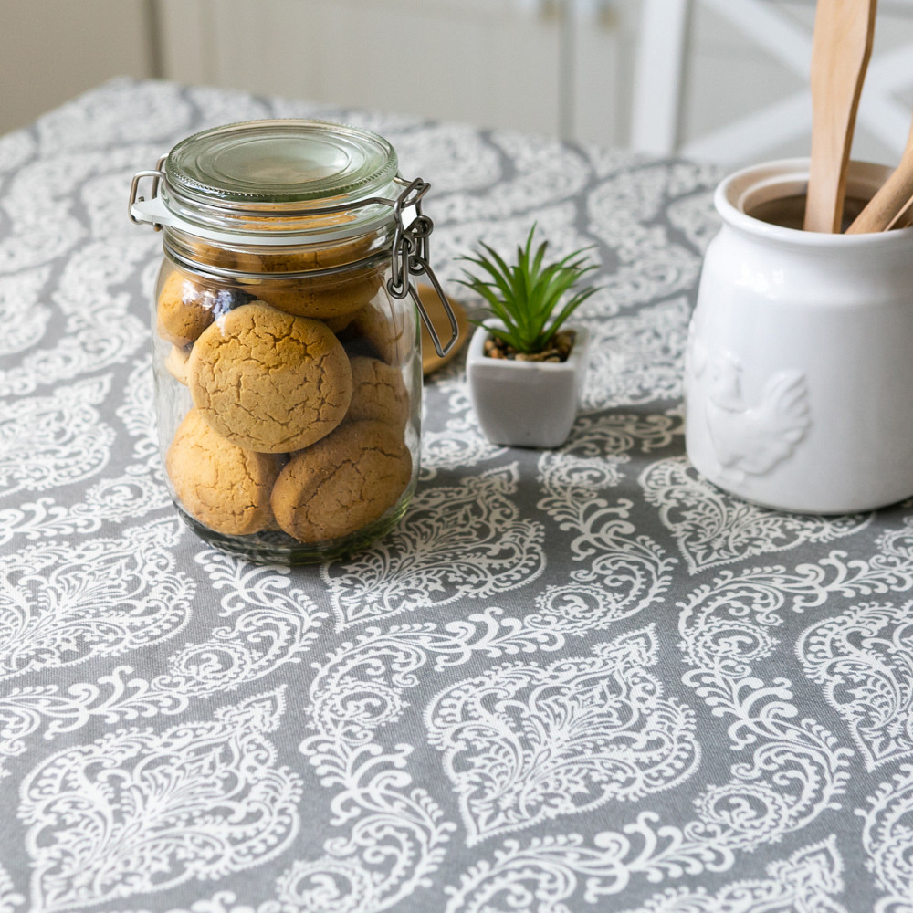 Скатерть с тефлоновым покрытием 180х220см Вензель Одесса - изображение 2