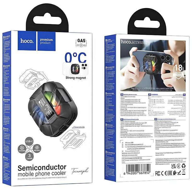 Охлаждающий кулер для мобильного телефона Hoco GA5 Triumph Херсон - изображение 6