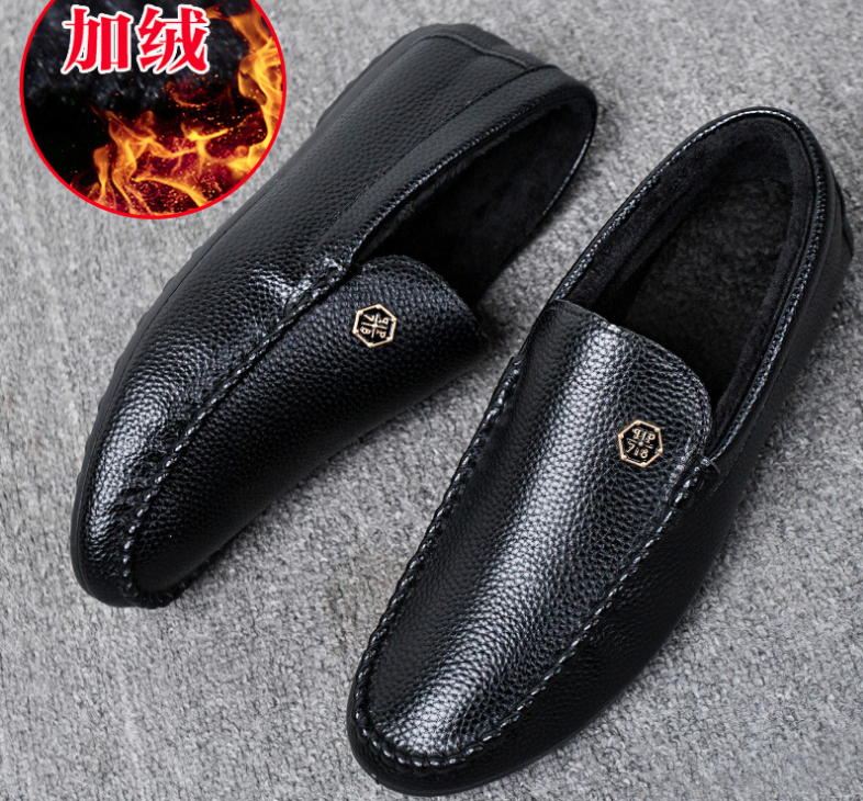 Мужские зимние мокасины с мехом ЧЕРНЫЙ МЕХ (на меху) Размер 41 42 Киев - изображение 5