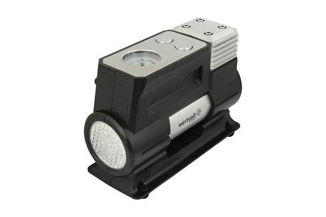 Компрессор автомобильный WERTVOLL 12 V 150 PSI 12 A 150 Вт 45 л/мин сумка AC-2145 Харків - зображення 1
