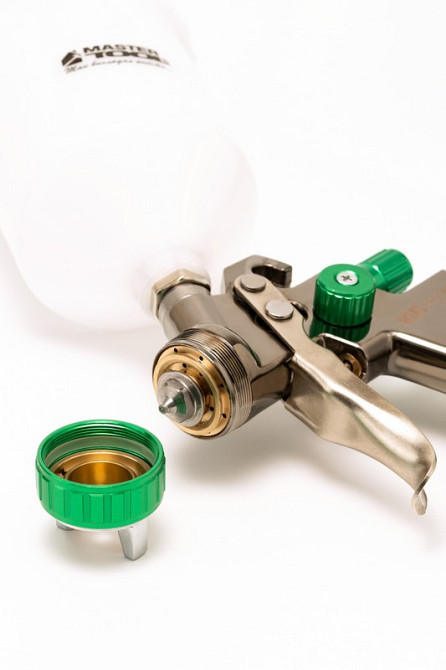 Краскопульт пневматический MASTERTOOL LVLP ВПЛБ 600 мл Ø1,3 мм круглый/плоский факел 125-170 л/мин 1 Харків - зображення 3