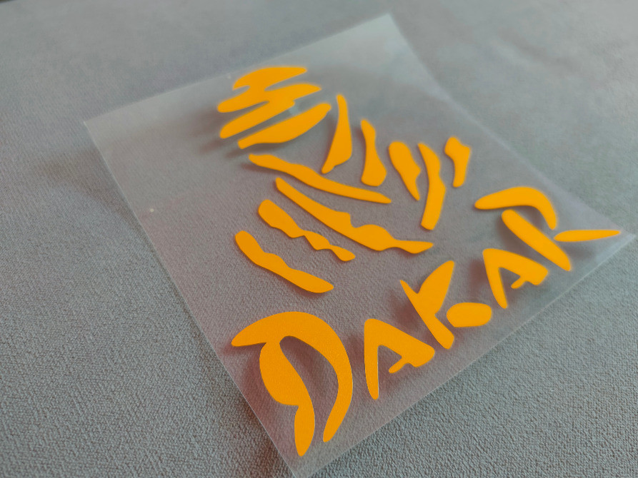 Наклейка Дакар Жёлтая светоотражающая на авто-мото Київ - зображення 4