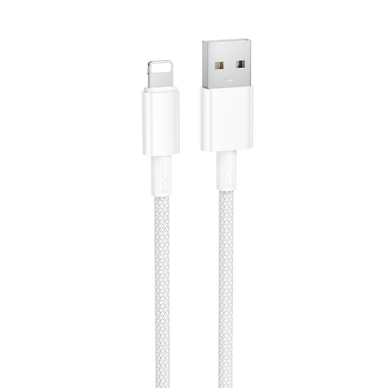 Дата кабель Borofone BX117 Source USB to Lightning 2.4A (1m) Херсон - зображення 1