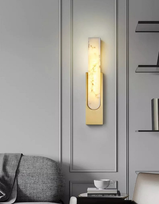 Бра настінна LED B06-gd-k Золото 50х10х6 см. Київ - зображення 10