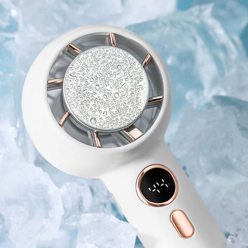 Портативный вентилятор YL007 with Display с подставкой для телефона 2000mAh Херсон - изображение 5