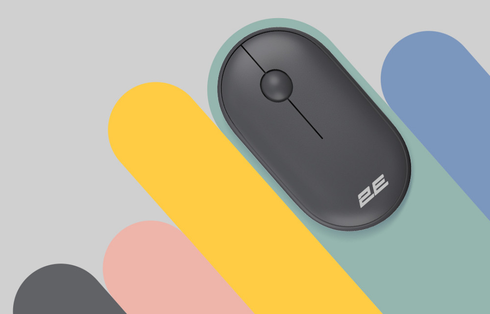 Мышь компьютерная безпроводная 2Е Silent WL BT Graphite black 2E-MF300WBK черная Київ - зображення 2