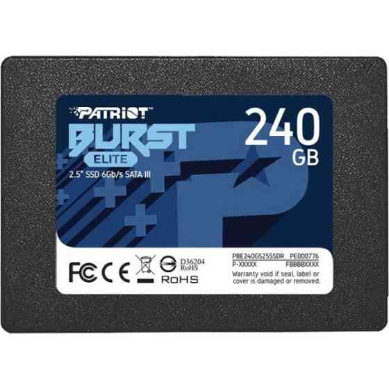 Накопичувач SSD 240GB Patriot Burst Elite 2.5 SATAIII TLC (PBE240GS25SSDR) Харьков