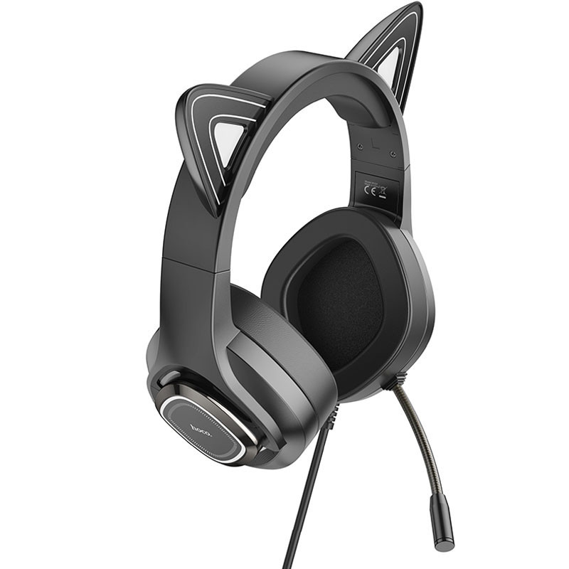 Накладные наушники Hoco W107 Cute cat (USB+3.5mm/2m) Херсон - изображение 8