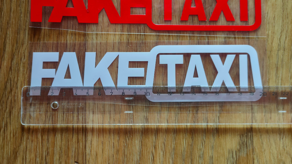 Наклейки на автомобиль FakeTaxi Чёрная,Красная,Белая,Желтая светоотражающая Борисполь - изображение 6