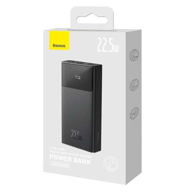 Уценка Портативное ЗУ Baseus Star-Lord Digital Display 22.5W 30000 mAh (PPXJ080101) Херсон - изображение 5