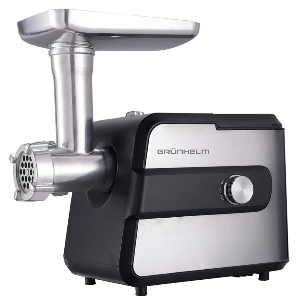 Мясорубка электрическая Grunhelm AMG200SS 2000 Вт серебристая Київ - зображення 1