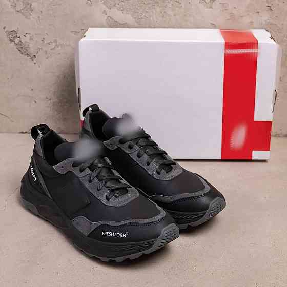 Мужские кожаные кроссовки Clasic model Black Київ