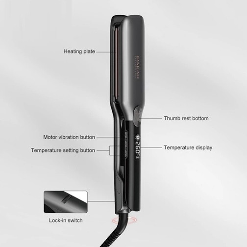 Выпрямитель для волос IPARAH P-113 65 Вт черный Київ - зображення 3