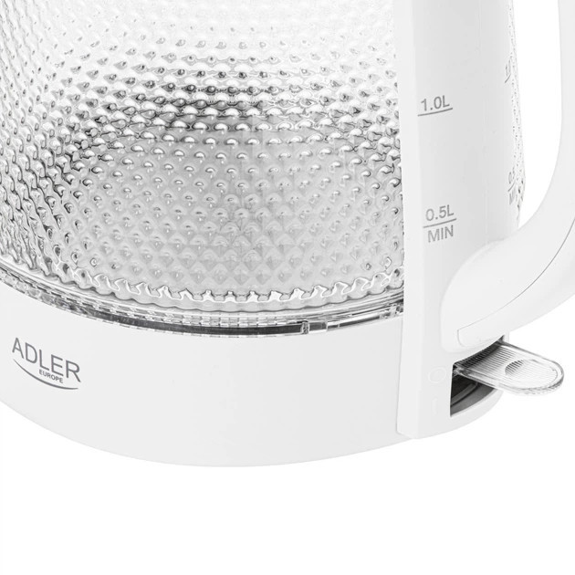 Электрочайник Adler AD 1306 1.8 л белый Київ - зображення 8