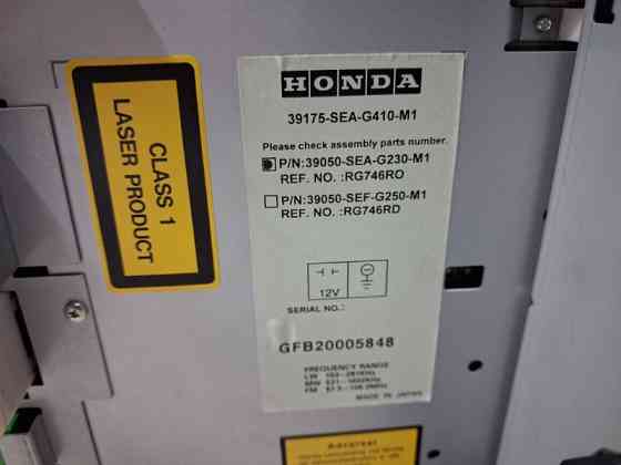 Магнитофон Honda Accord 2002-2008 39177SEAE22ZA (Арт. 86946) Киев