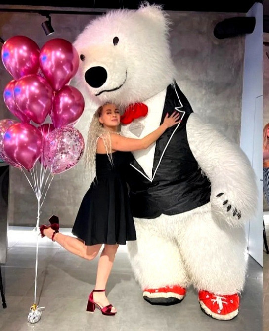 Белый мишка Знаменка,Александрия.Заказать аниматора медведь ростовая кукла. Знам'янка - зображення 2