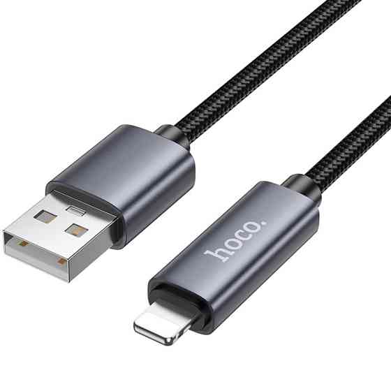 Дата кабель Hoco X112 Favor with display USB to Lightning 2.4A (1m) Херсон