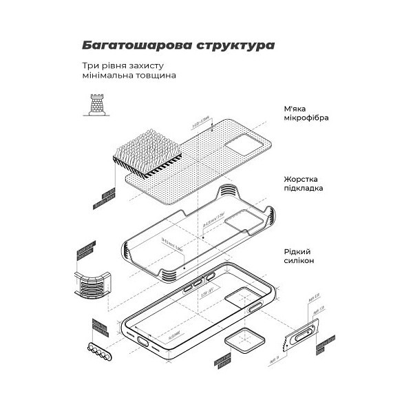 Чохол ArmorStandart ICON Camera Cov для Xiaomi Redmi A3/A3X/Poco C61 Dark Blue (ARM82309) (Код товар Харків - зображення 1