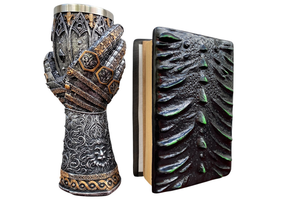 Подарочный набор Бокал 3 Рука с Левом и Блокнот 3 «Око Лесного Дракона» Київ - зображення 2