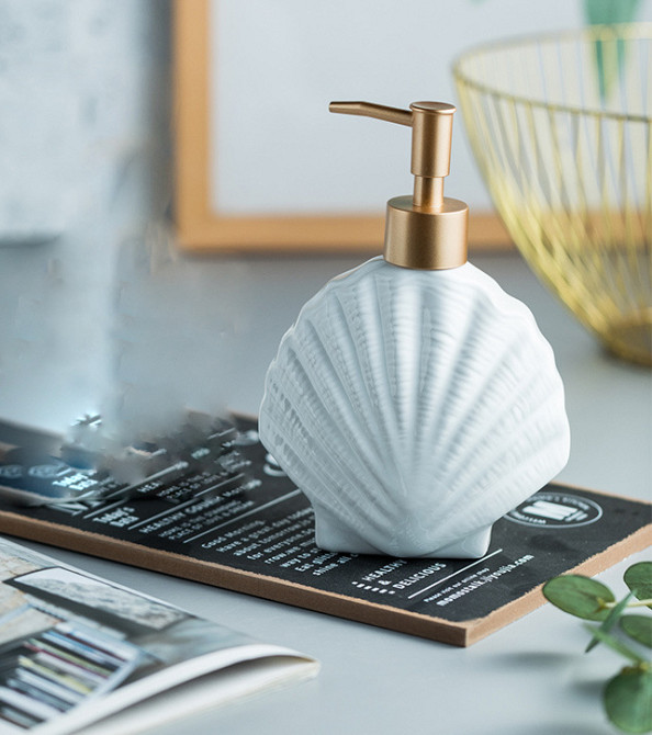 Дозатор для рідкого мила Мушля 11489 18.5х13 см 420 мл Київ - зображення 1