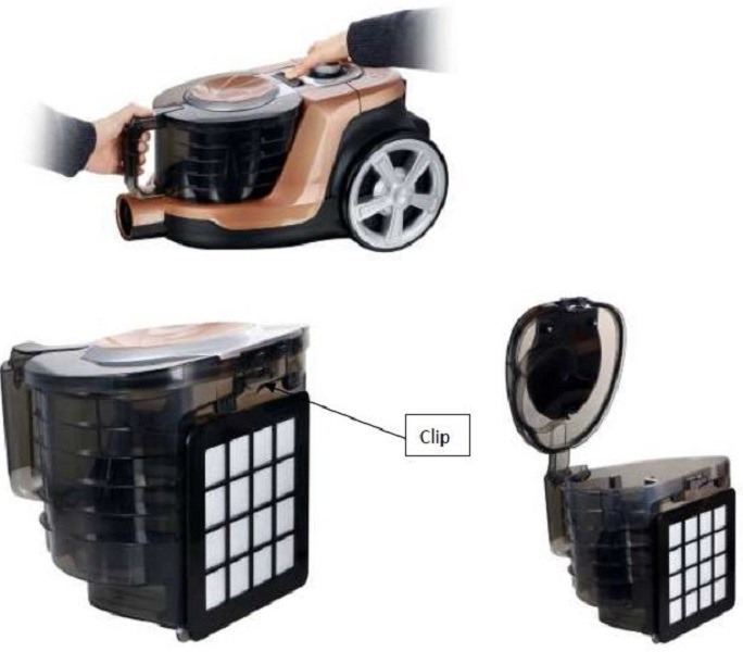 Пилосос циклонний безмішковий SAUBER VCE-125693. 1 bronze-brown Косов - изображение 6