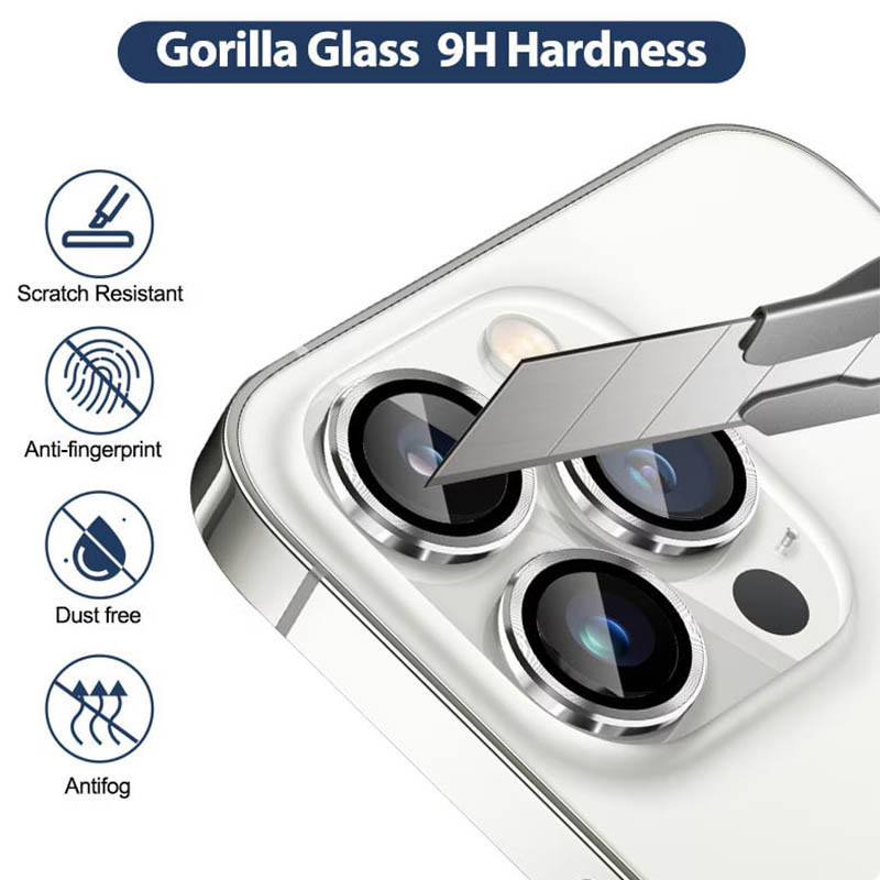 Защитное стекло Metal Classic на камеру (в упак.) для Apple iPhone 14 Pro (6.1") / 14 Pro Max (6.7") Херсон - изображение 2