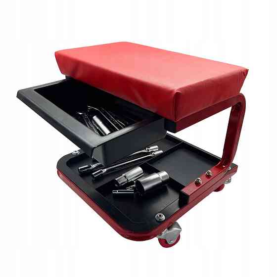 Табурет мастерский на колёсах с полкой TORIN TR6100C Харьков