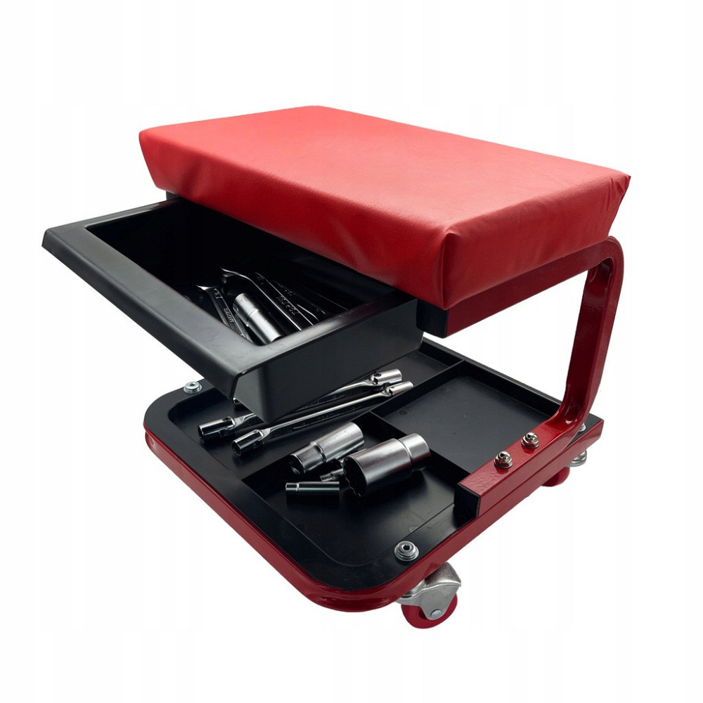 Табурет мастерский на колёсах с полкой TORIN TR6100C Харьков - изображение 2