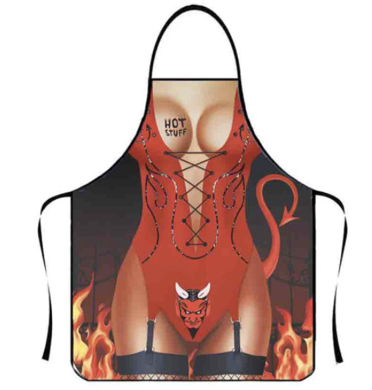 Фартух із приколом Леді диявол 8058 71х54,5х0,2 см Київ - зображення 1