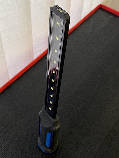 Фонарь светодиодный на магните 10+1, тонкий, аккумуляторный (Made in GERMANY) G.I.KRAFT TL-1001 Харьков - изображение 8