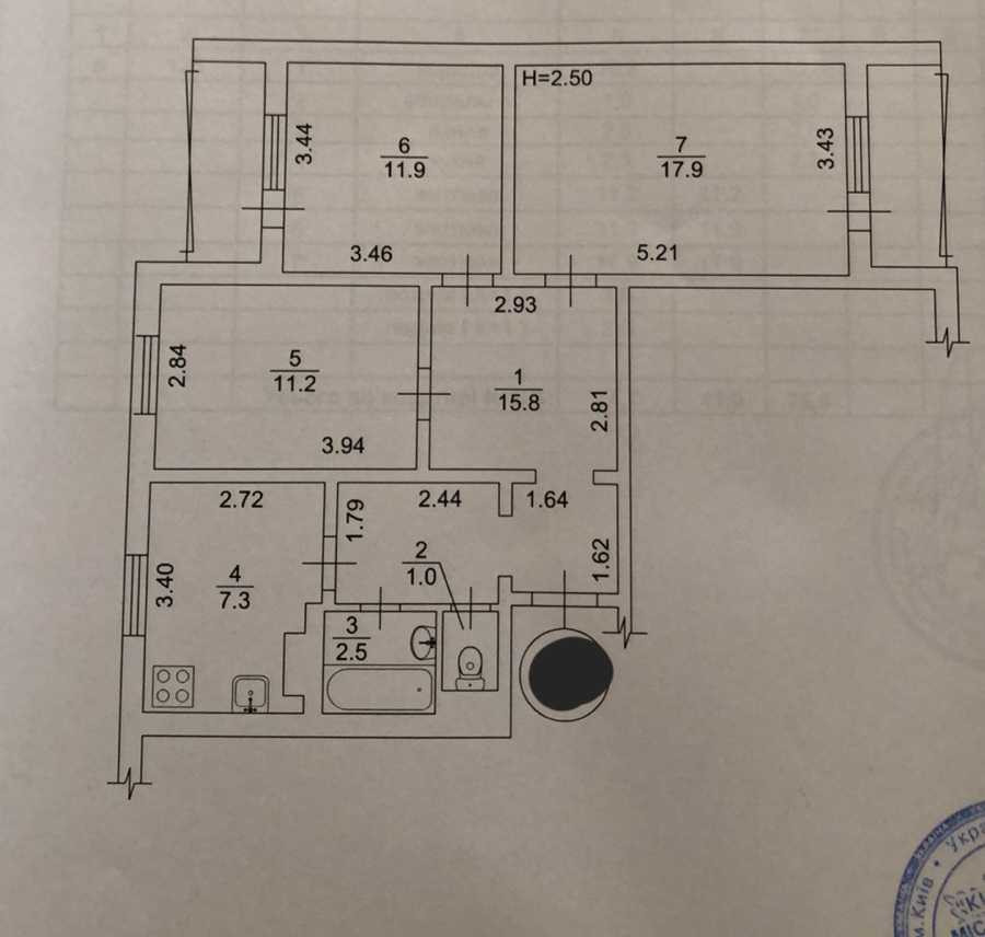 продажа 3-к квартира Киев, Деснянский, 72000 $ Київ - зображення 4