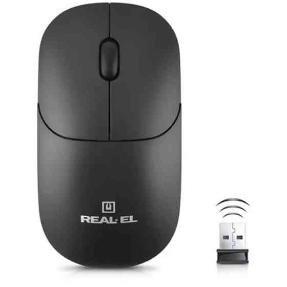 Мишка REAL-EL RM-313 Wireless Black (EL123200042) Харків