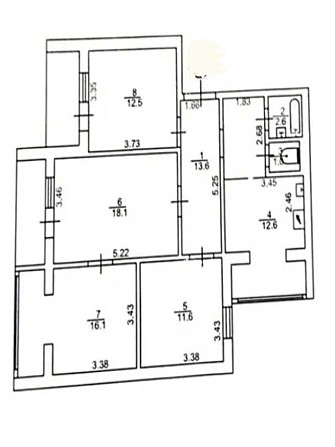 продажа 4-к квартира Киев, Святошинский, 92800 $ Київ - зображення 6