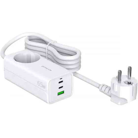 Фільтр живлення Proove Power Strip PD-02 65W (2 Type-C + 1USB) White (PSP165210001) Харків