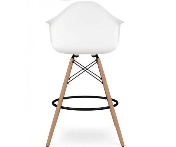 Стілець Тауер Вуд Eames барний високий білий Дніпро - зображення 3