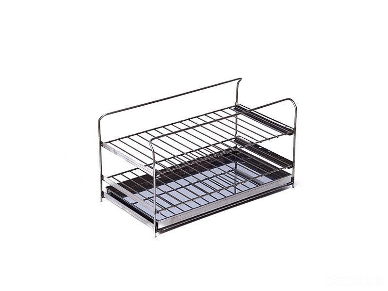 Коптильня для дома Smoke House L DeLuxe с термометром и подставкой Харків - зображення 12