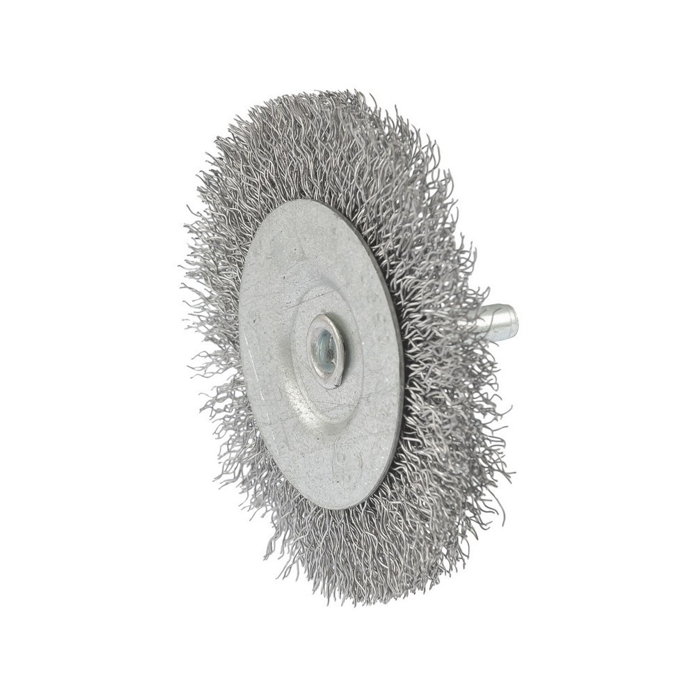 Щетка дисковая MASTERTOOL из рифленой проволоки Ø 75 мм со стержнем ¼" 19-9807 Харьков - изображение 1
