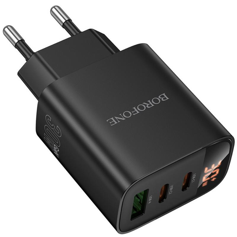 СЗУ Borofone BA98A Ilustre with digital display PD30W (1USB-A/2C) Херсон - изображение 4