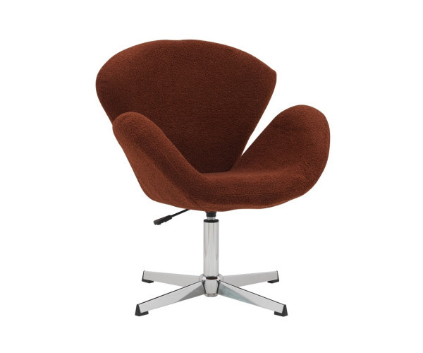 Крісло Сван коричнева тканина букле тедді Дніпро - зображення 7