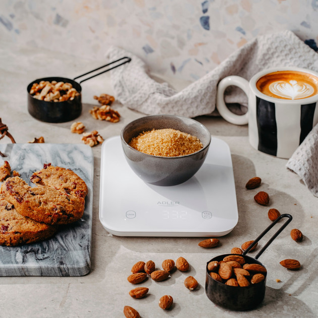 Весы кухонные Adler AD 3181 white 10 кг белые Киев - изображение 3