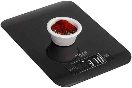 Весы кухонные Adler AD 3183 black 5 кг черные Київ