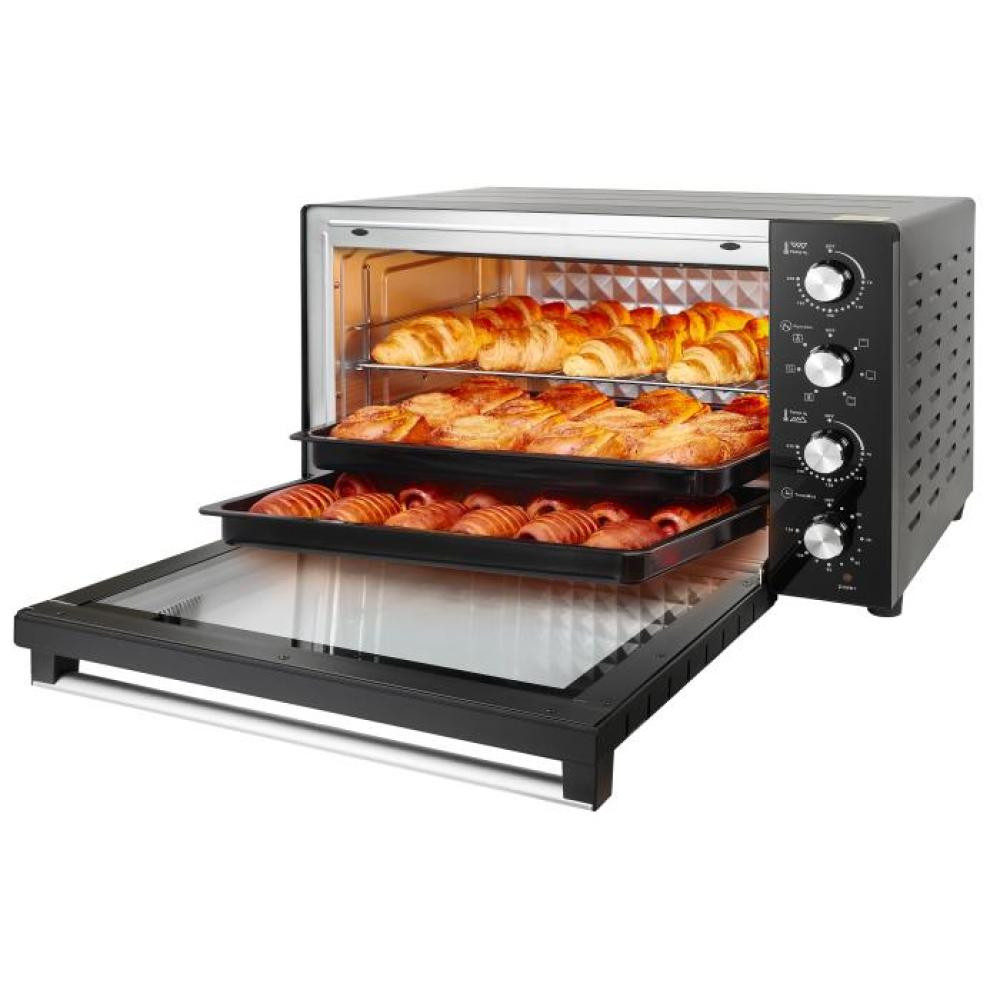 Печь электрическая Rotex ROT855-B2G 80 л черная Київ - зображення 4