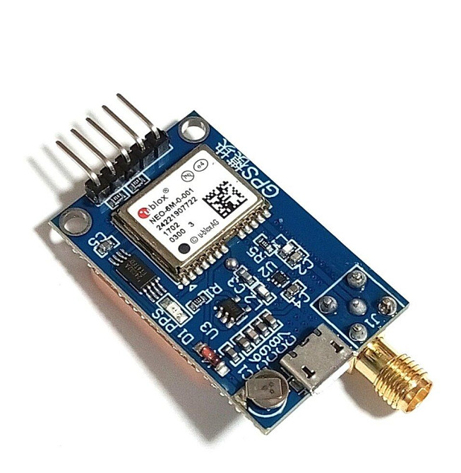 Модуль GPS NEO-6M SMA, 3-5V со встроенной керамической антенной, интерфейс USB, RS232 TTL, REALPOY ( Днепр - изображение 1