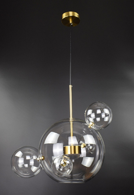 Люстра стельова LED AA397-300+4-ab Бронза 50-180х51х51 см. Київ - зображення 1